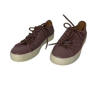 FRYE Lena Woven Low Lace Lilac Sneakers 7
